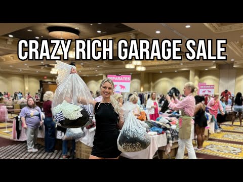 Crazy Rich Community Garage Sale | So many Designer Finds! | Shop With Me + Haul