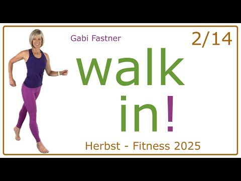 2/14 🏔️ 45 min. walk in! Cardio Training mit ca. 4700 Schritten, 400 Kcal verbrennen, ohne Geräte