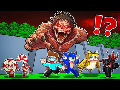 ESCAPE THE MUTATED TITANS WITH BRAINROT IN ROBLOX !!