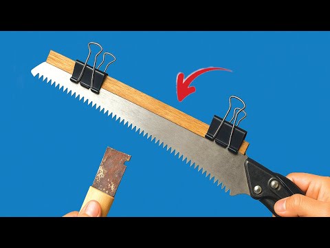 The easy way to sharpen a saw blade to razor sharpness! Fast, efficient