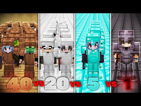 HOLZ vs EISEN vs DIAMANT vs NETHERITE (XXL BATTLE)