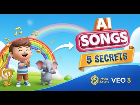 5 Prompts That Make Viral AI Kids’ Songs (Faceless & Fast!)