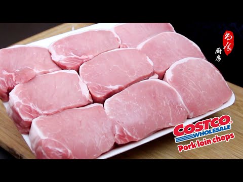 💯超简单、又好吃的猪里脊做法！Using Costco's Pork Loin Chops｜茄汁猪排 (猪扒)｜Easy And Delicious Pork Loin Recipe
