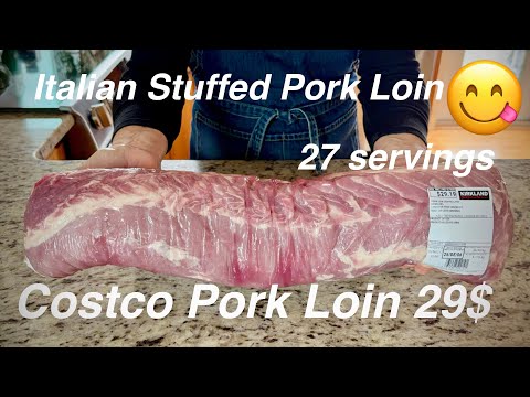 Costco Pork Loin / Costco 2025 / Costco Meat / Italian Stuffed Pork Loin / Pork Loin Recipe / ASMR