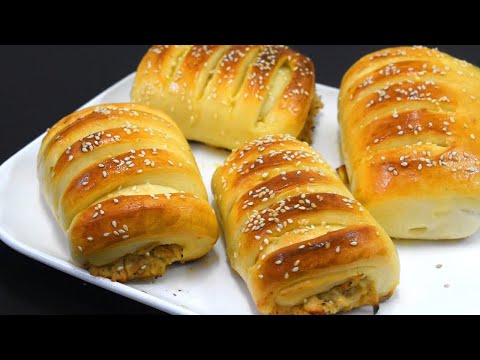 Chicken Bread Recipe With Oven and without Oven - Bakery Style Chicken Bread Recipe - Lively Cooking