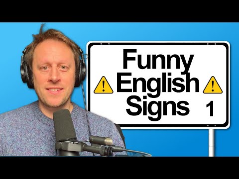 910. FUNNY ENGLISH SIGNS 🪧 Explained (Part 1)