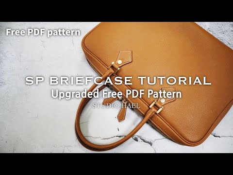 무료패턴(업그레이드)/SP서류가방/제작영상/가죽공예/Free PDF pattern(Upgraded)/SP briefcase/Tutorial/Leather craft