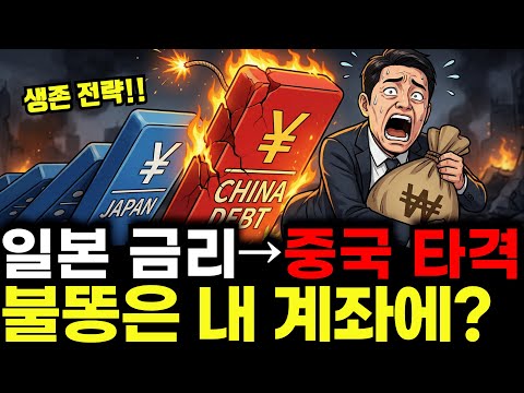 일본 금리인상, 중국"2경원 빚폭탄"터진다! 내 계좌가 직격탄 맞는이유