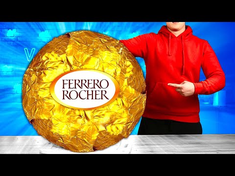 Giant Ferrero Rocher | How To Make The World’s Largest DIY Ferrero Rocher by VANZAI COOKING