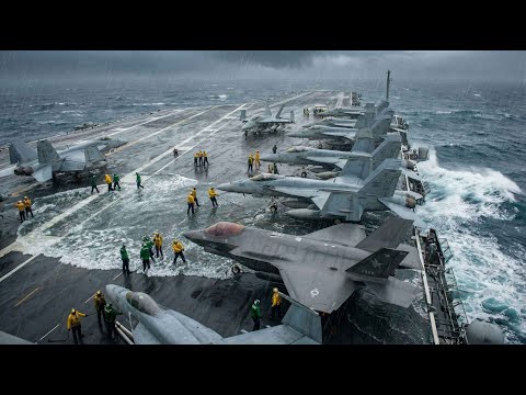 How Aircraft Carriers Survive Storm Season Without Losing Billion-Dollar Jets