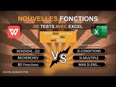 Nouvelles fonctions Excel : SI.CONDITIONS, SI.MULTIPLE, etc.