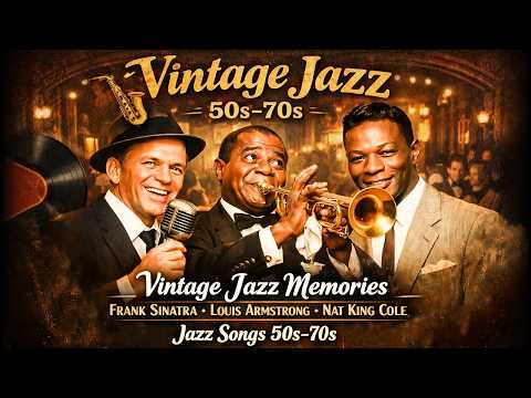 Vintage Jazz Memories 🎷 Frank Sinatra, Louis Armstrong, Nat King Cole | Jazz Songs 50s–70s