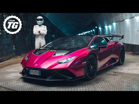 Lamborghini Huracán STO vs THE STIG | 4K | TG Tunnel Run