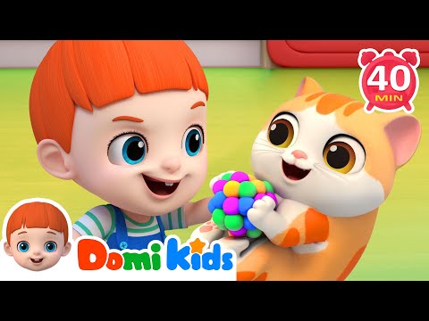 新朋友小花貓🐱💛 蹦蹦跳跳來啦！🎶 可愛貓咪律動歌 | 寶寶動物兒歌 | 親子互動 | 寶貝多米