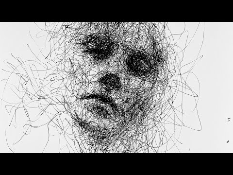 How to create a beautiful portrait by just scribbling with a pen (ink drawing tutorial)