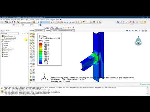 #18 ABAQUS Tutorial: Visualization and extracting results in ABAQUS