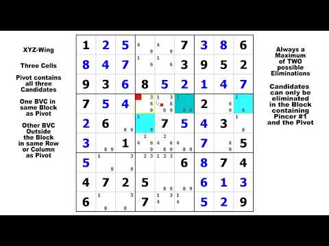 The Sneaky XYZ-Wing / Sudoku Tutorial #24