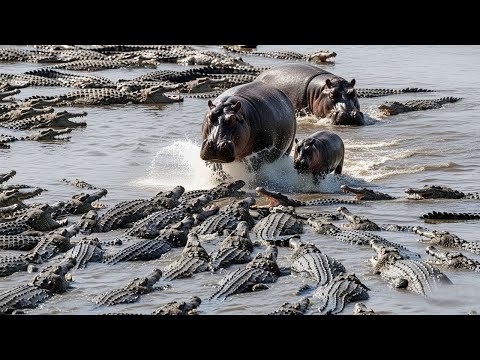 Most Unbelievable Crocodile vs Hippo Battles Ever Caught on Camera | Animal Fights