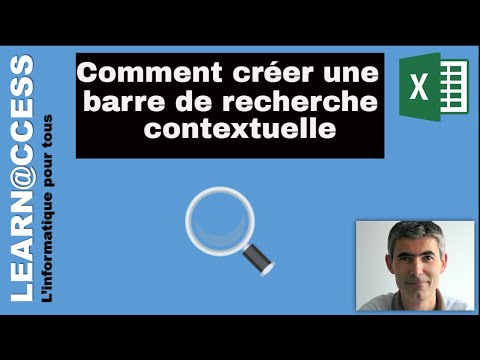 Excel - Réaliser une Barre de recherche contextuelle permettant de filtrer (Module #1)