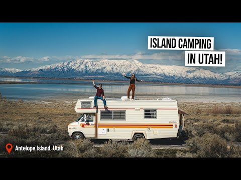 Wild RV Camping ON AN ISLAND!? - Utahโs Antelope Island is INCREDIBLE!