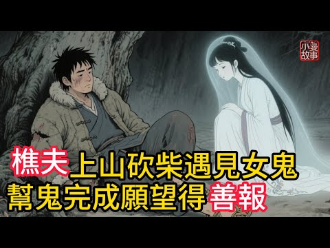 樵夫上山砍柴遇見女鬼,幫鬼完成願望得善報!一段跨越陰陽的善緣!微善可抵萬般寒,誠心能渡千重劫!#民間故事 #故事頻道 #感人故事 #睡前故事 #講故事