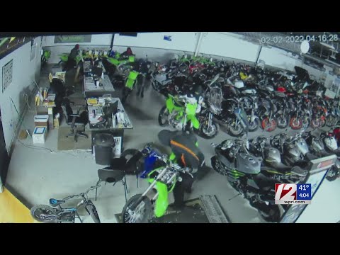 Suspects caught on camera stealing dirt bikes from Seekonk motorsports shop