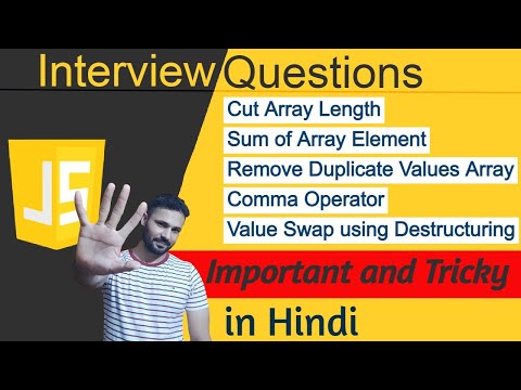 JavaScript Important and Tricky Interview Questions in Hindi | JavaScript  Advance tutorial