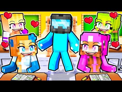 Omz Is So HANDSOME He Wears A HELMET To AVOID GIRLS In Minecraft!