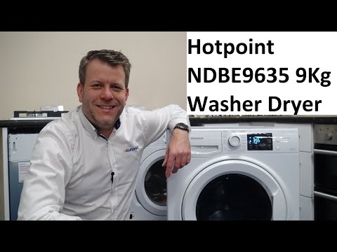 Hotpoint NDBE9635 9Kg Washer Dryer Instructions and Explanation