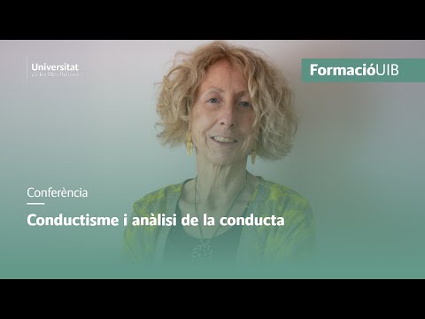 Conferència sobre conductisme i anàlisi de la conducta a càrrec de la Dra. María Xesús Froxán.