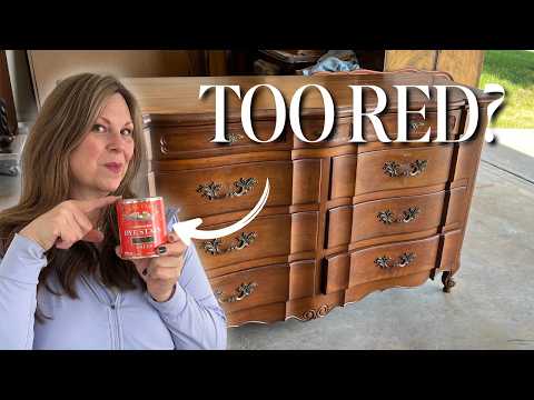 The Unexpected Trick That Fixed This Too-Red Dresser
