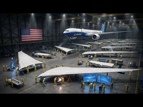 How The WINGS Of Boeing's MASSIVE 777x Are Made