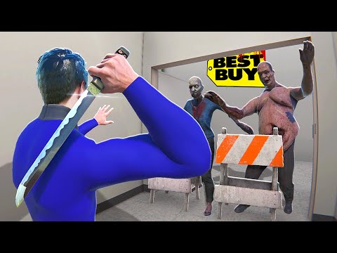 Building a ZOMBIE Proof Base in Best Buy - Bonelab VR Mods