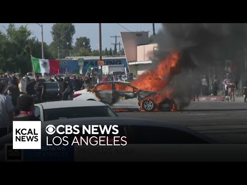 Citywide protests continue in Los Angeles after series of immigration operations