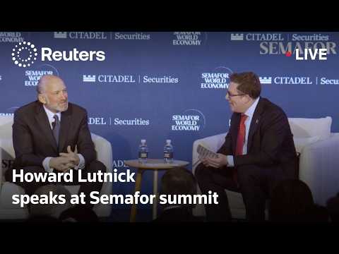 LIVE: Howard Lutnick and Lilly CEO David Ricks expected to speak at Semafor summit