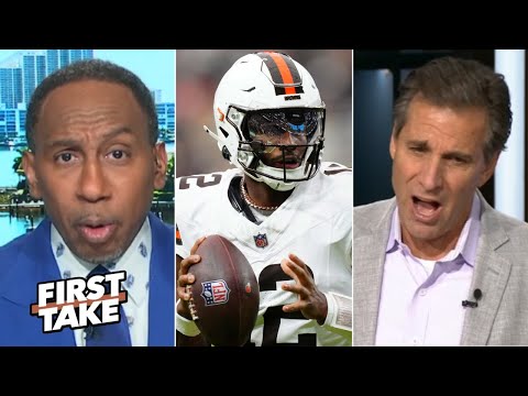 FIRST TAKE | Shedeur Sanders' greatness is on a NEW LEVEL - Stephen A. & Mad Dog on Browns vs 49ers