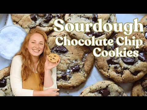 The BEST Chewy Sourdough Chocolate Chip Cookies (Browned Butter Recipe)