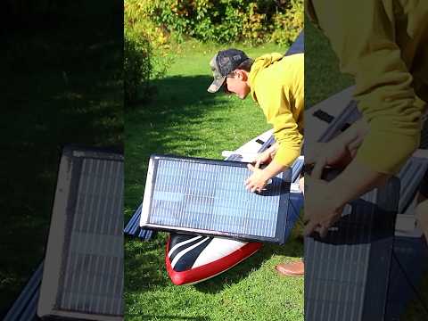 Homemade Solar Boat with Batteries #shorts