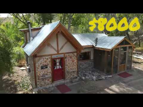$8000 Permaculture Homestead Tiny Home Made of Sawdust