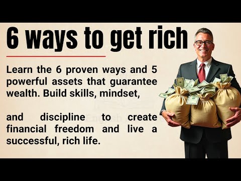 6 Ways to Get Rich 🔥 | 5 Powerful Assets That Guarantee Wealth & Success ✅ | Graded Reader