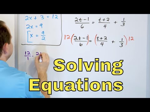04 - Solve Equations & Inequalities with Fractional Coefficients
