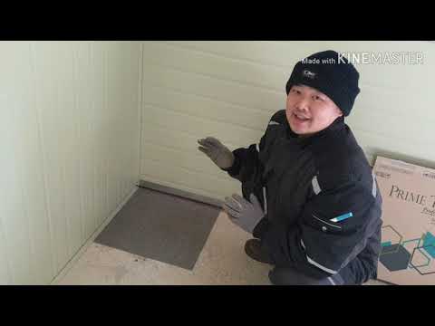 carpet tile 데코타일 시공하기 - 2 준비물 설명 시작점 잡기 가운데 시공하기