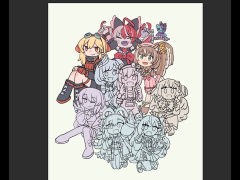 【作業垂れ流し】ホロライブIDファンアート