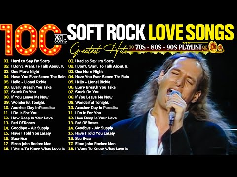 Michael Bolton, Lionel Richie, Rod Stewart, Phil Collins 📀 Most Old Beautiful Soft Rock Love Songs