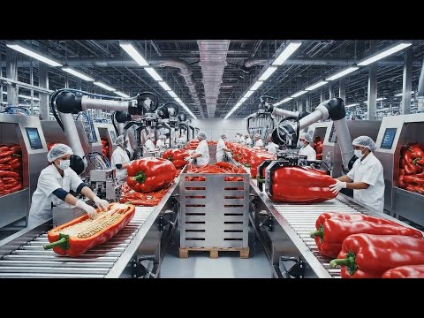 Inside a Factory: From Farm to Flame | How Premium Red Hot  Pepper Products Are Made (Full Process)