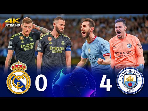 🔥 Man City humiliates Real Madrid with brutal 4-0 🤯💥 A royal collapse ❯ City (4-0) Madrid ● 4K 🎬