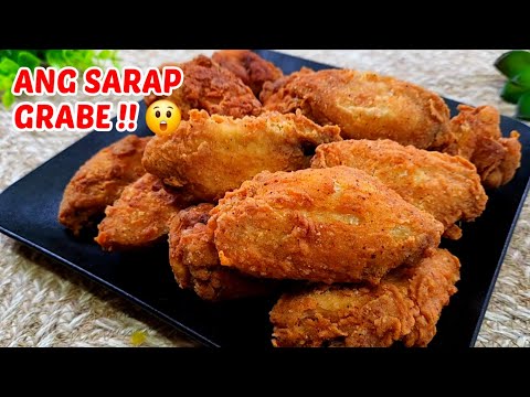 ANG SIKRETO SA MASARAP NA FRIED CHICKEN WINGS! SOBRANG SARAP!!! 😲🔥👍 CRISPY FRIED CHICKEN WINGS