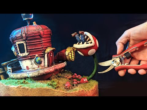 I made this Mario Odyssey miniature out of Garbage