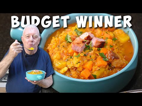 My Favourite Budget Soup — Thick, Hearty, Ham & Veg Goodness