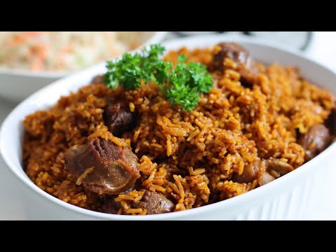 Lazy Day Gizzard Jollof Recipe
